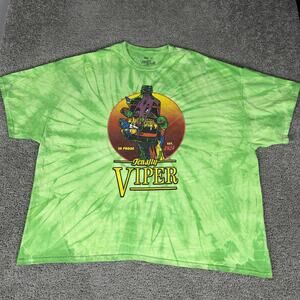 Cavity Colors Street Trash Shirt Mens 5XL Big Tall Green Tenafly Viper Tie Dye